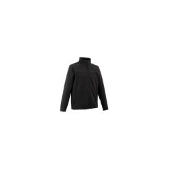 Kurtka Softshell trekkingowa - TREK 100 WINDWARM - męska. Czarne kurtki męskie FORCLAZ, xl, bez wzorów, z elastanu, bez kaptura, trekkingowe. Za 119,99 zł.