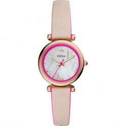 Zegarek FOSSIL - Carlie Mini ES4833 Nude/Gold. Różowe zegarki damskie Fossil. W wyprzedaży za 309,00 zł.