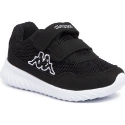 Sneakersy KAPPA - Cracker II K 260647K Black/White 1110. Czarne trampki chłopięce Kappa, bez wzorów, z tworzywa sztucznego, na rzepy. Za 79,00 zł.