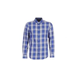 Koszule z długim rękawem Tommy Hilfiger MIDSCALE HEATHERED CHECK SHIRT. Niebieskie koszule męskie TOMMY HILFIGER, xl, bez wzorów, bez kołnierzyka, z długim rękawem. Za 343,20 zł.