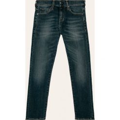 G-Star Raw - Jeansy dziecięce 3301 140-176 cm. Niebieskie spodnie chłopięce G-Star RAW, bez wzorów, z elastanu, retro. Za 259,90 zł.