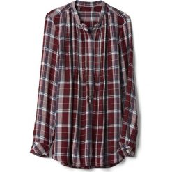 Tuniki damskie: GAP PINTUCK PLAID Tunika navy/burgundy