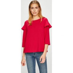 Tommy Hilfiger - Bluzka. Różowe bluzki damskie TOMMY HILFIGER, na co dzień, bez wzorów, z elastanu, casualowe, z okrągłym kołnierzem, bez rękawów. W wyprzedaży za 229,90 zł.