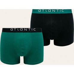 Atlantic - Bokserki (2-pack). Niebieskie bokserki męskie Atlantic, bez wzorów, z elastanu. Za 59,90 zł.
