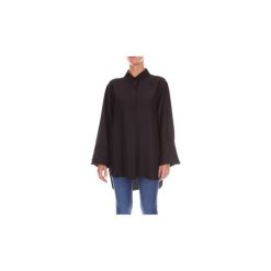 Koszule Alberta Ferretti A02201620. Czarne koszule damskie Alberta Ferretti, bez wzorów, bez kołnierzyka, bez rękawów. Za 969,34 zł.