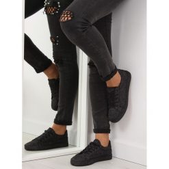 Trampki opalizujące czarne BL142 BLACK. Czarne buty sportowe damskie obuwie damskie, z tkaniny. Za 97,88 zł.