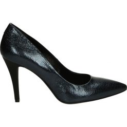 Czółenka - 23022 S BL-14. Czarne buty ślubne damskie Venezia, ze skóry. Za 179,00 zł.