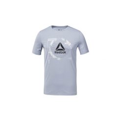 T-shirty z krótkim rękawem Reebok Sport Koszulka WOR ACTIVCHILL Graphic. Szare koszulki męskie Reebok Sport, xl, bez wzorów, sportowe, bez kołnierzyka, z krótkim rękawem, krótkie. Za 69,50 zł.
