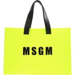 Torebki klasyczne damskie: MSGM Torebka neon yellow