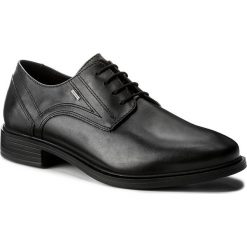 Półbuty GEOX - U Loris Np ABX C U742XC 00043 C9999 Black. Czarne buty wizytowe męskie Geox, bez wzorów, ze skóry, eleganckie, na sznurówki. W wyprzedaży za 359,00 zł.