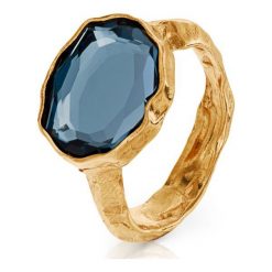 Srebrny Pierścionek - srebro 925, Swarovski. Szare pierścionki damskie W.KRUK, z kryształem, srebrne. Za 399,00 zł.