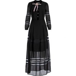 Sukienka wieczorowa Silvian Heach PGA19521VE. Czarne sukienki damskie Silvian Heach, xxs, bez wzorów, z poliesteru, wizytowe, bez kołnierzyka, bez rękawów. W wyprzedaży za 429,00 zł.