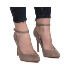 Khaki czółenka na szpilce Heaven. Zielone czółenka damskie ButyModne, bez wzorów, ze szpiczastym noskiem, na wysokim obcasie, na obcasie. Za 67,50 zł.