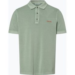 Calvin Klein - Męska koszulka polo, zielony. Zielone koszulki męskie Calvin Klein, xl, bez wzorów, z bawełny, polo, bez rękawów. Za 229,95 zł.