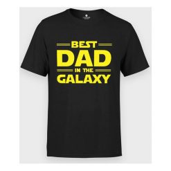 Koszulka męska Best dad in the galaxy. Koszulki męskie MegaKoszulki, m, bez wzorów, z bawełny, z podwójnym kołnierzykiem, bez rękawów. Za 54,90 zł.