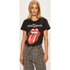 Only - T-shirt. Czarne bluzki damskie ONLY, s, z nadrukiem, z bawełny, z okrągłym kołnierzem. Za 119,90 zł.