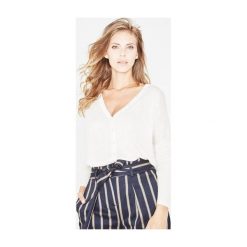 Sweter damski. Szare swetry rozpinane damskie Promod, z tkaniny. Za 97,50 zł.