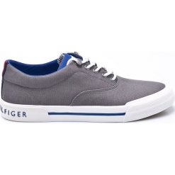 Tommy Hilfiger - Tenisówki. Szare tenisówki męskie marki TOMMY HILFIGER, z gumy, na sznurówki. W wyprzedaży za 199,90 zł.