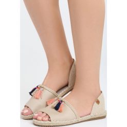 Espadryle damskie: Beżowe Espadryle Harlequin