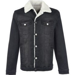 Kurtki męskie: Forplay Jeans Jacket with Berber Fleece Lining Kurtka czarny
