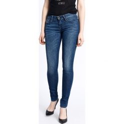 Diesel - Jeansy Skinnzee. Niebieskie jeansy damskie slim marki Diesel, s, z elastanu, z obniżonym stanem. W wyprzedaży za 259,90 zł.