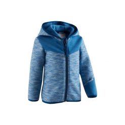 Bluza na zamek do gimnastyki 500 dla maluchów. Różowe bluzy niemowlęce DOMYOS, bez wzorów, z elastanu, sportowe, bez rękawów, z kapturem. Za 54,99 zł.