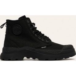 Palladium - Trampki. Czarne trampki męskie Palladium, bez wzorów, z materiału, na sznurówki. Za 429,90 zł.