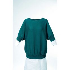 Sweter bonprix niebieskozielony morski. Zielone swetry klasyczne damskie bonprix. Za 74,99 zł.