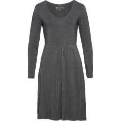 Sukienka z dżerseju bonprix antracytowy melanż. Szare sukienki damskie bonprix, melanż, z dżerseju. Za 64,99 zł.