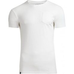 T-shirt męski TSM603 - biały - Outhorn. Białe t-shirty męskie marki Outhorn, na lato, m, z bawełny. W wyprzedaży za 24,99 zł.