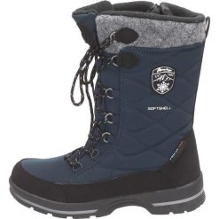 Śniegowce damskie AMERICAN SOFTSHELL SN10 NV. Niebieskie śniegowce damskie American CLUB, z materiału, klasyczne, bez zapięcia. W wyprzedaży za 169,00 zł.