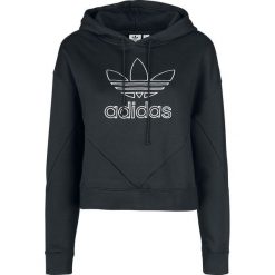 Bluzy damskie: Adidas CLRDO Hoody Bluza z kapturem damska czarny/biały