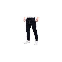 Joggery męskie: SPODNIE MĘSKIE JOGGERY P205 – GRANATOWE