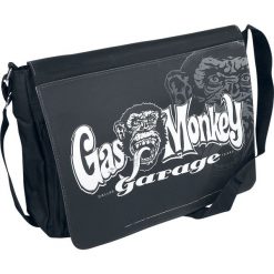 Gas Monkey Garage Logo Torba na ramię czarny. Czarne torby na ramię męskie marki Gas Monkey Garage, w paski, na ramię. Za 99,90 zł.