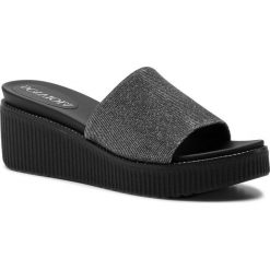 Klapki SCA'VIOLA - B-120 Pewter. Szare klapki damskie Sca'viola, bez wzorów, ze skóry ekologicznej, bez obcasa, na obcasie. Za 259,00 zł.