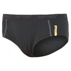 Sensor Majtki Merino Wool Black M. Czarne bokserki damskie marki Sensor, m, z wełny. W wyprzedaży za 50,00 zł.