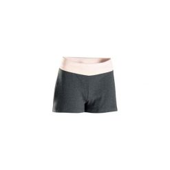 Spodenki do jogi damskie. Czarne szorty damskie DOMYOS, s, bez wzorów, z elastanu. Za 39,99 zł.