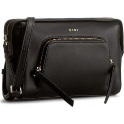Torebka DKNY - R361020202 Black 001. Czarne listonoszki damskie DKNY, bez wzorów, ze skóry, bez dodatków. W wyprzedaży za 539,00 zł.