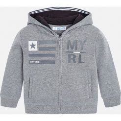 Mayoral - Bluza dziecięca 92-134 cm. Szare bluzy chłopięce Mayoral, z nadrukiem, z bawełny, bez rękawów, z kapturem. W wyprzedaży za 84,90 zł.