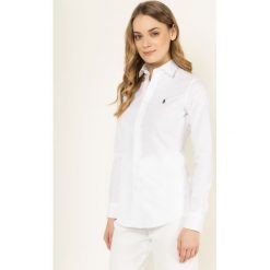 Koszula Polo Ralph Lauren Stretch Poplin 211537103. Czarne koszulki damskie polo Polo Ralph Lauren, bez wzorów, polo, bez rękawów. W wyprzedaży za 379,00 zł.