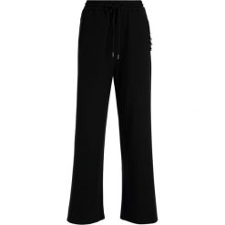 Spodnie materiałowe TwinSet 192TP2540. Czarne spodnie damskie Twinset, bez wzorów, z elastanu. W wyprzedaży za 339,00 zł.