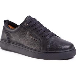 Sneakersy SUPERDRY - Truman Leather Lace Up MF110001A Black 02A. Czarne sneakersy męskie Superdry, bez zapięcia. W wyprzedaży za 269,00 zł.