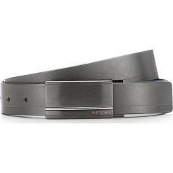 Pasek męski 86-8M-303-8. Szare paski męskie marki Wittchen, w paski, z materiału, eleganckie. Za 149,00 zł.