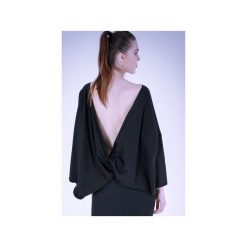 Bluza z odkrytymi plecami Czarna. Czarne bluzy damskie marki Sthorm, uniwersalny, bez wzorów, z elastanu, bez rękawów, bez kaptura. Za 249,00 zł.