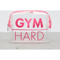 Kosmetyczka Gym Hard - Biały. Białe kosmetyczki damskie Sinsay, bez wzorów. Za 19,99 zł.