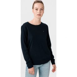Tommy Hilfiger Pure Sweter Niebieski. Niebieskie bluzy damskie TOMMY HILFIGER, l, bez wzorów, z bawełny, bez rękawów, bez kaptura. Za 464,95 zł.