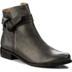 Botki KARINO - 2104/127-P Ciemny Srebrny. Szare buty zimowe damskie marki Karino, ze skóry, na obcasie. W wyprzedaży za 199,00 zł.