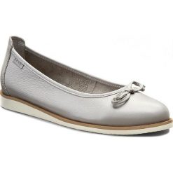 Baleriny NESSI - 77706 Szary 411. Szare baleriny damskie Nessi, na co dzień, bez wzorów, ze skóry, bez obcasa, na płaskiej podeszwie, bez zapięcia. Za 269,00 zł.