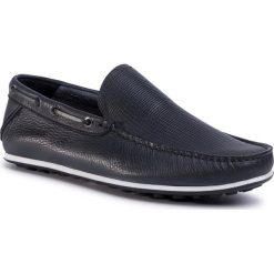 Mokasyny GOE - FF1N3053 Black. Niebieskie mokasyny męskie GOE, na co dzień, bez wzorów, ze skóry, eleganckie, bez zapięcia. Za 369,00 zł.