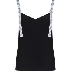 Top Calvin Klein Jeans J20J214172. Czarne bluzki damskie Calvin Klein Jeans, s, bez wzorów, z jeansu, polo. Za 299,00 zł.